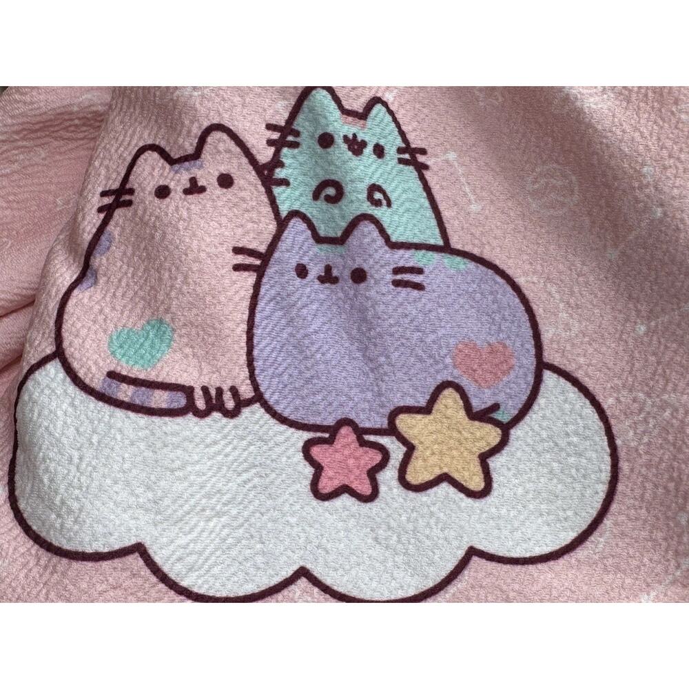 Pusheen x Unique Vintage Pink 50s Style Swing Dress L Kawaii Space Cat Retro - Picture 8 of 11